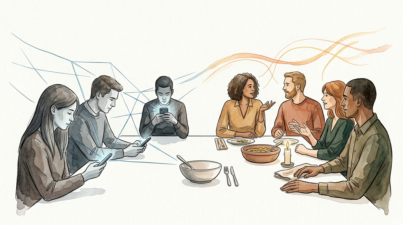 no phone dinner