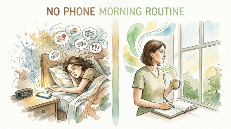 no phone morning routine