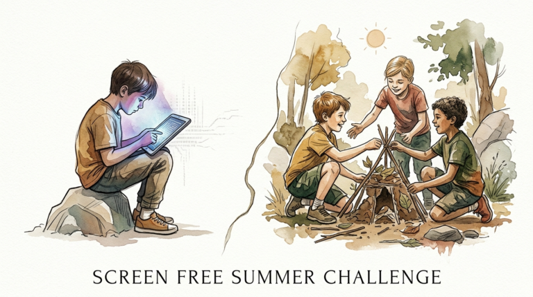 screen free summer challenge