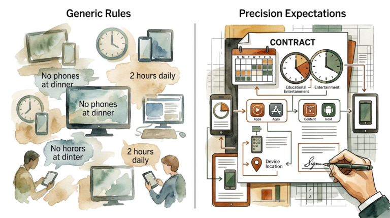 screen time contract