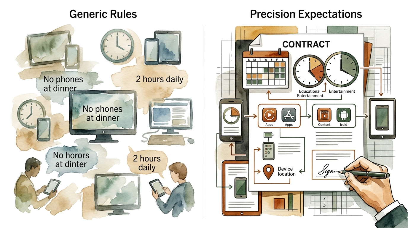 screen time contract