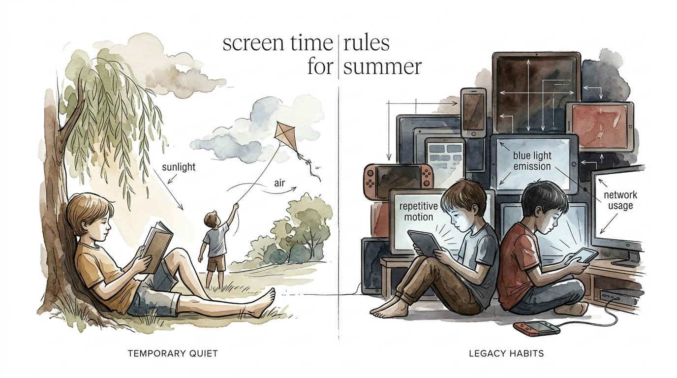 screen time rules for summer