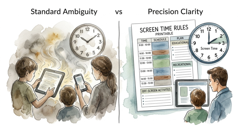 screen time rules printable