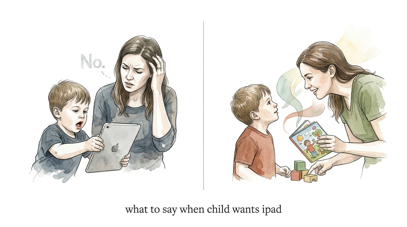what to say when child wants ipad
